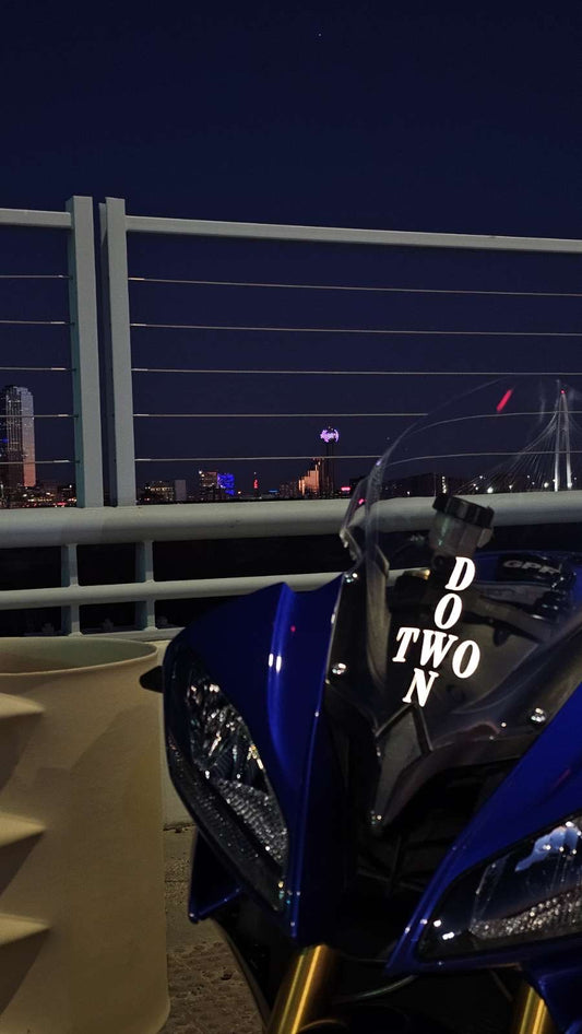 Two Down Reflective Sticker